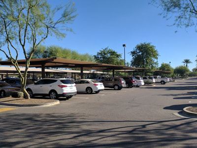 Cali Shade Sails parking shade sail project example