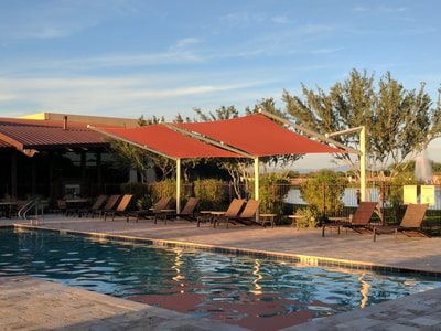 Pool Shade Sails installation example in Southern California