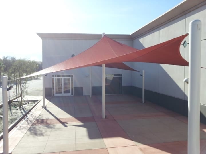 Real commercial shade sail structure photo 29 from Cali Shade Sails